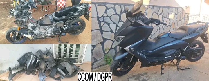 Département de l’Atacora : Quatre motos volées retrouvées par la police au domicile d’un suspect à Natitingou