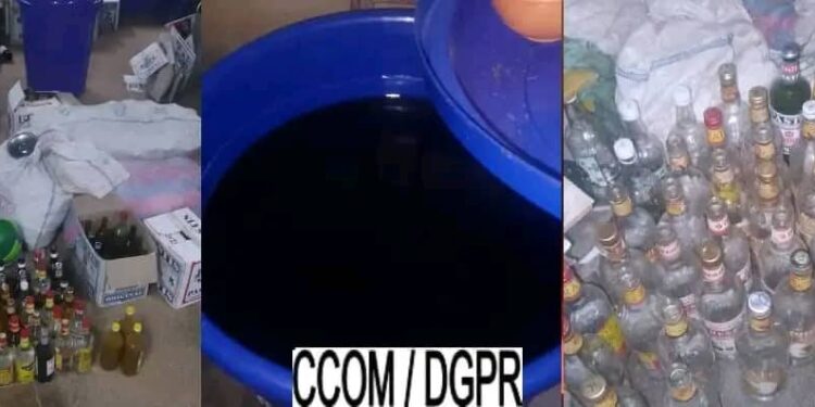 Parakou : une apprentie chimiste arrêtée pour fabrication clandestine de boissons alcoolisées