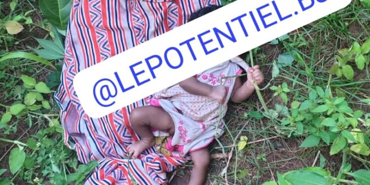 Département du Couffo : l’image déchirante d’une nouveau-née abandonnée dans un champ à Azovè