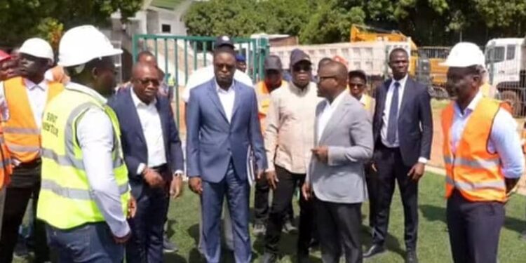 Rénovation du Stade de l’amitié Général Mathieu Kérékou : Wadagni effectue une descente sur le chantier et donne des consignes claires
