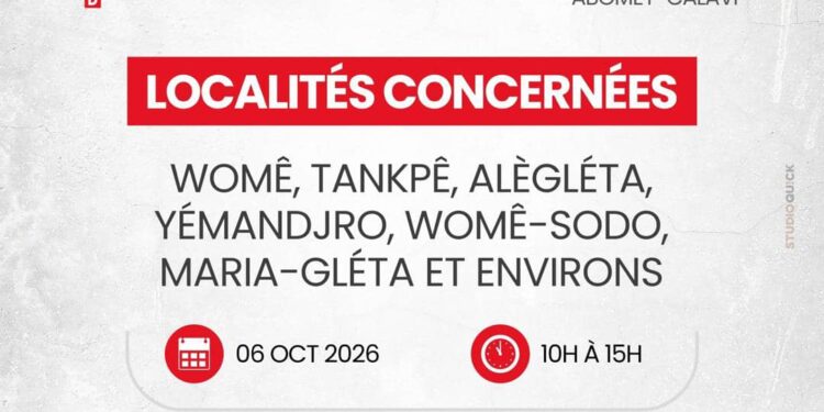 Pour améliorer la qualité de service: la SBEE effectuera des travaux de maintenance ce mardi