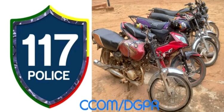 Enquête policière à Materi: 07 individus interpellés pour vol et 06 motocyclettes retrouvées.